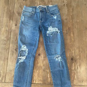 Lovers + Friends "Ricky" Mid-Rise Skinny Jeans